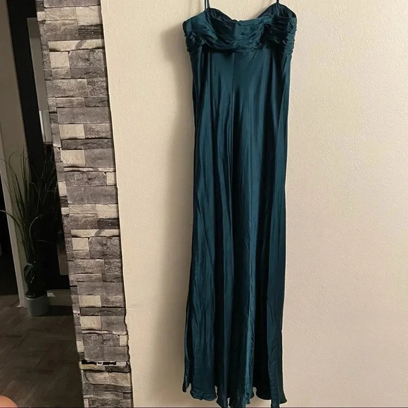 laundry by design satin ruched chest maxi dress - Picture 11 of 14